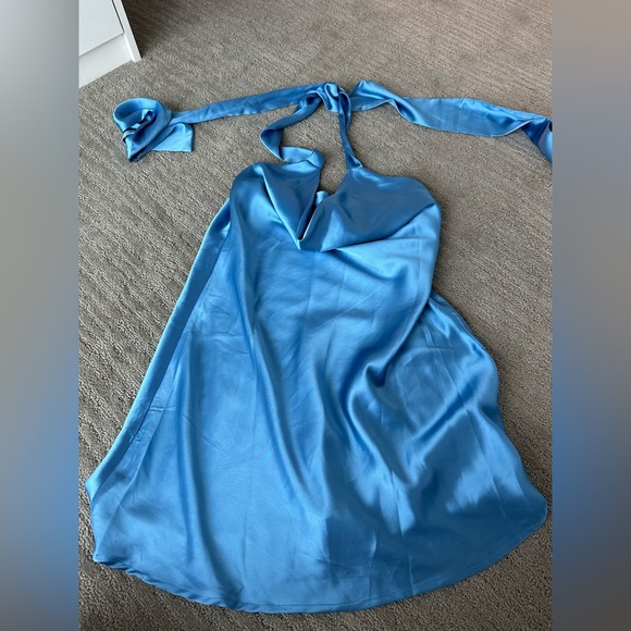 Dresses Canton Walker Satin Mini Dress Halter M Poshmark
